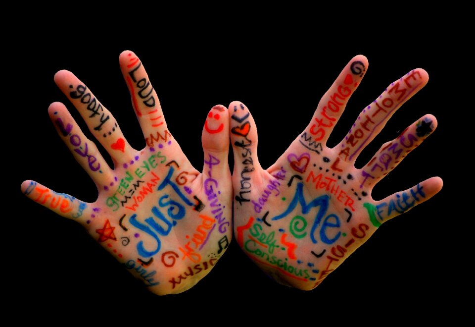 Finger expression colorful