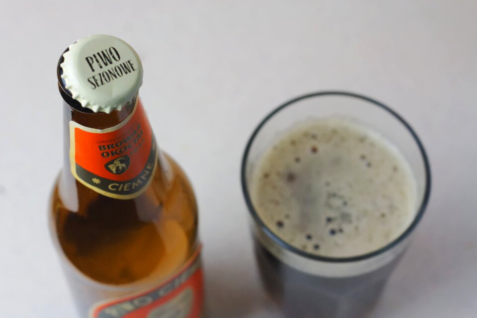 Bottle glass gray bottle