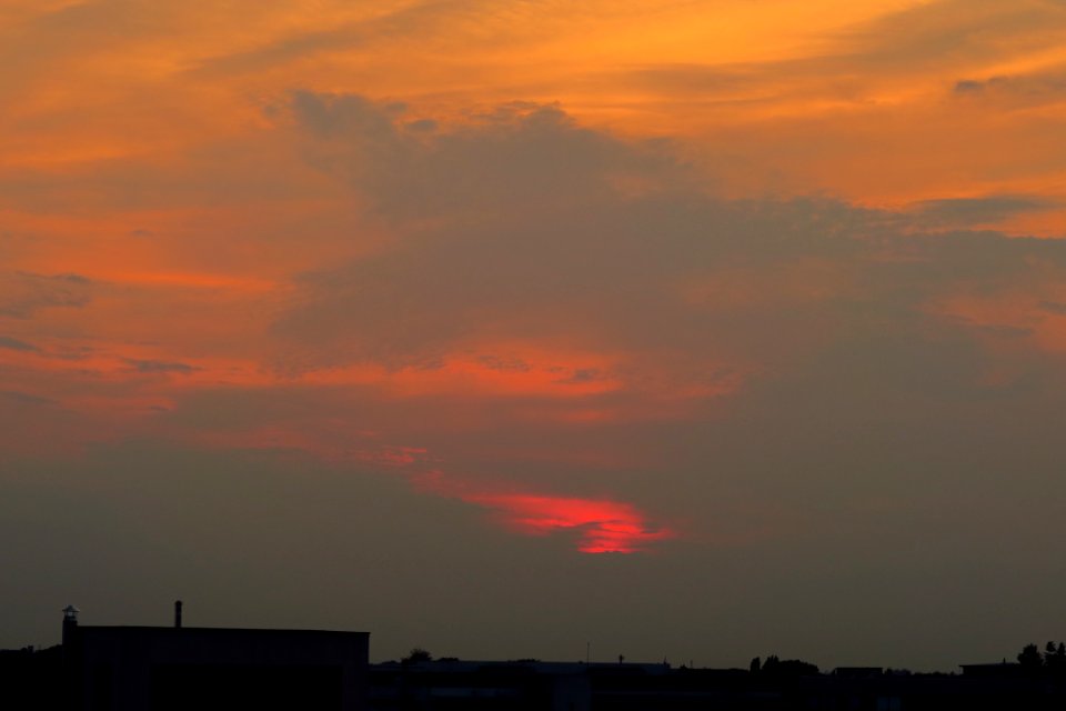 Cloudly sunset from HQ