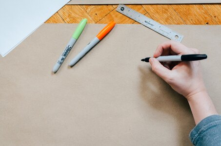 Draw board ruler