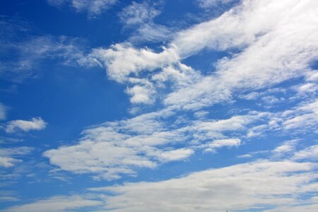 Clouds white clouds blue sky photo