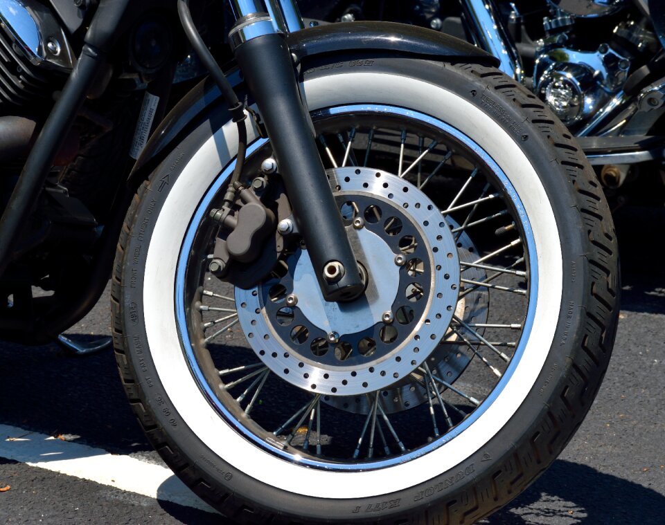 White wall bike motorbike