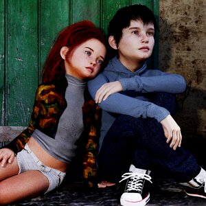 Childhood girl boy
