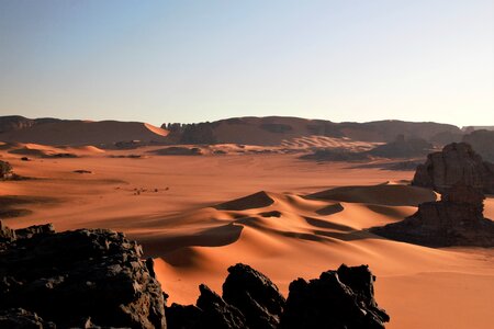 Sand desert landscape photo