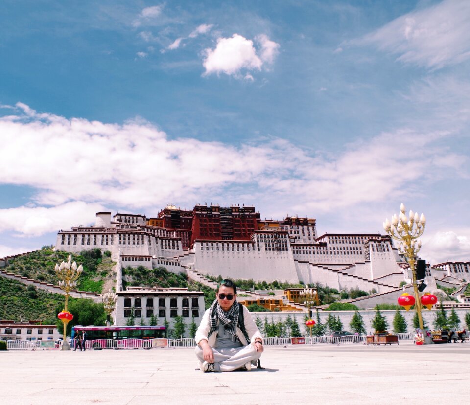 The potala palace potala high altitude photo