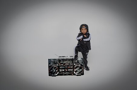 Child happy birthday card breakdance