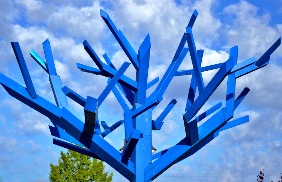 Modern art tree wood