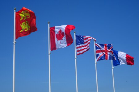 Blue country french flag photo