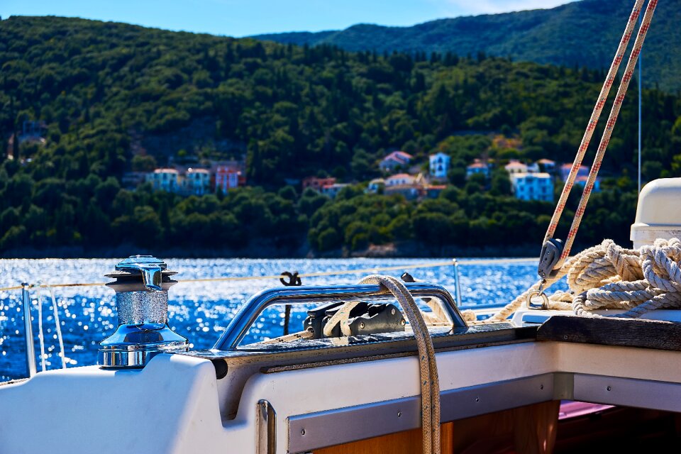 Mediterranean greek island village