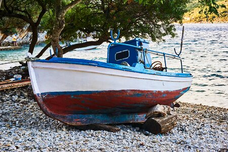 Mediterranean greek island village photo