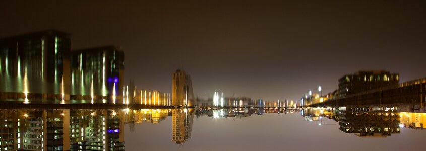 Mirroring channel on the water