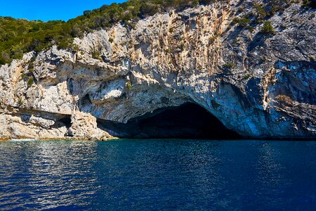 Cliff stone coast photo