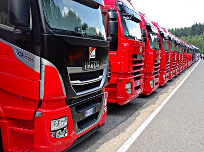 Truck red row