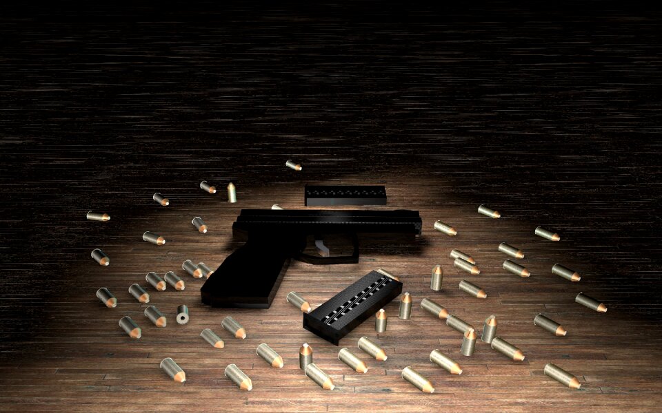 Ammunition floor hand gun