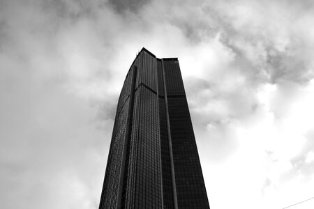 Photo black white glass tower monuments photo