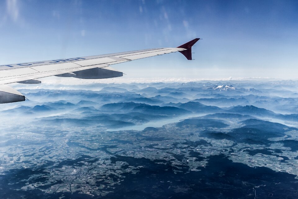 Aerial view travel