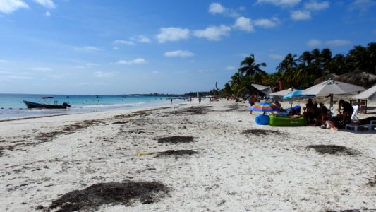 Tulum Archeological Site, Beach, and City photo