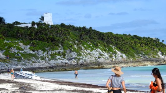 Tulum Archeological Site, Beach, and City
