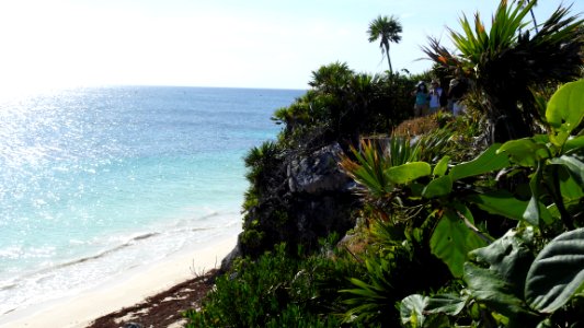 Tulum Archeological Site, Beach, and City