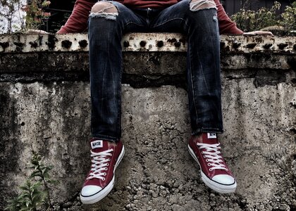 Converse jeans hoodie scene
