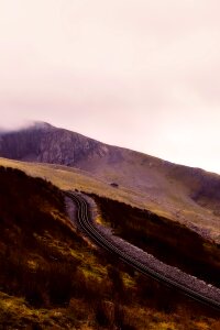 Landscape mountains valley
