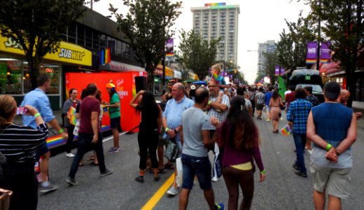 Davie Street Crowds
