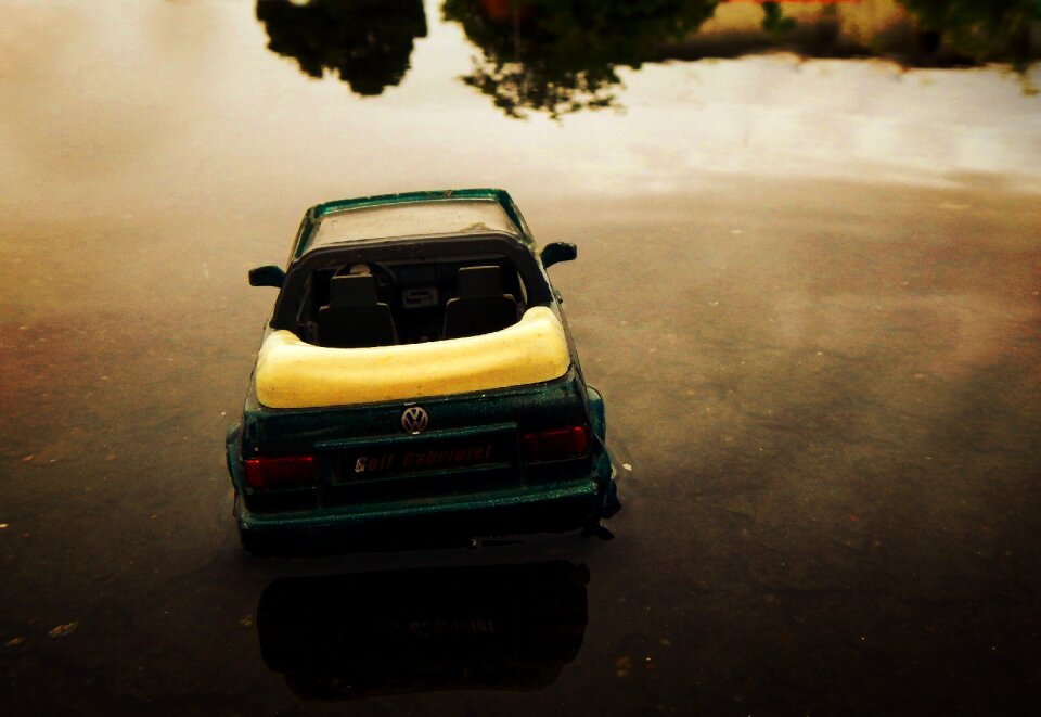 Puddle walk reflection