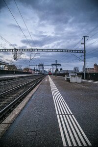 Railway rails train railroad track photo