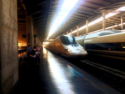 Train Arriving at Cordoba photo