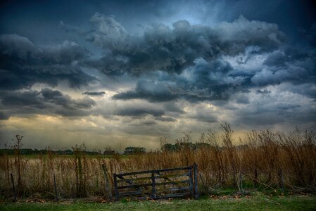 Storm clouds gate