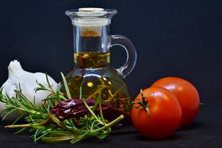 Vegetable oil chili chili pepper tomato photo