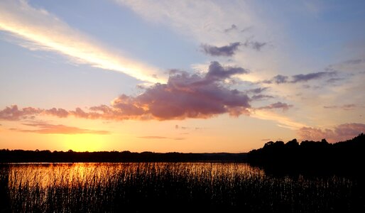 Clouds paint summer photo