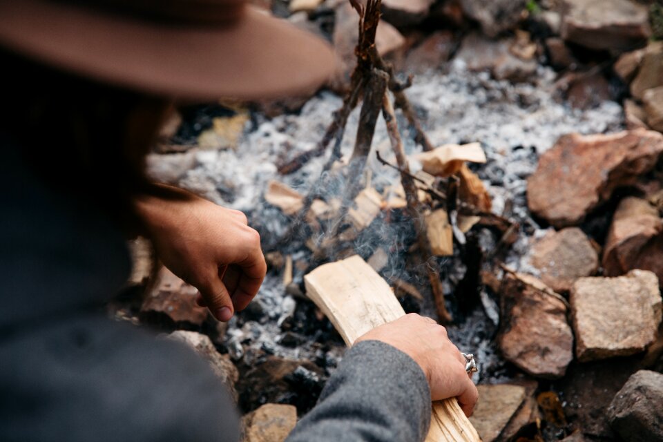 Camp fire stones