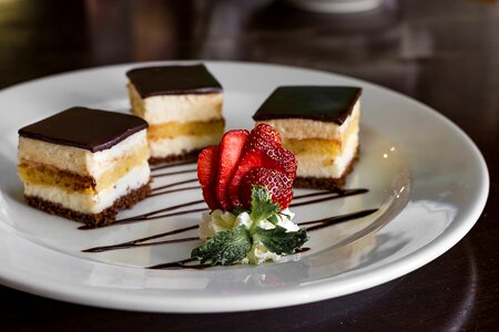 Dessert pie a piece of