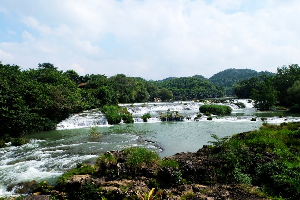 Huangguoshu falls water tree