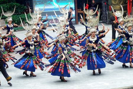 Guizhou hmong dance photo