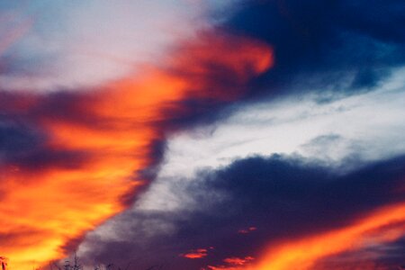 Dusk sky clouds photo