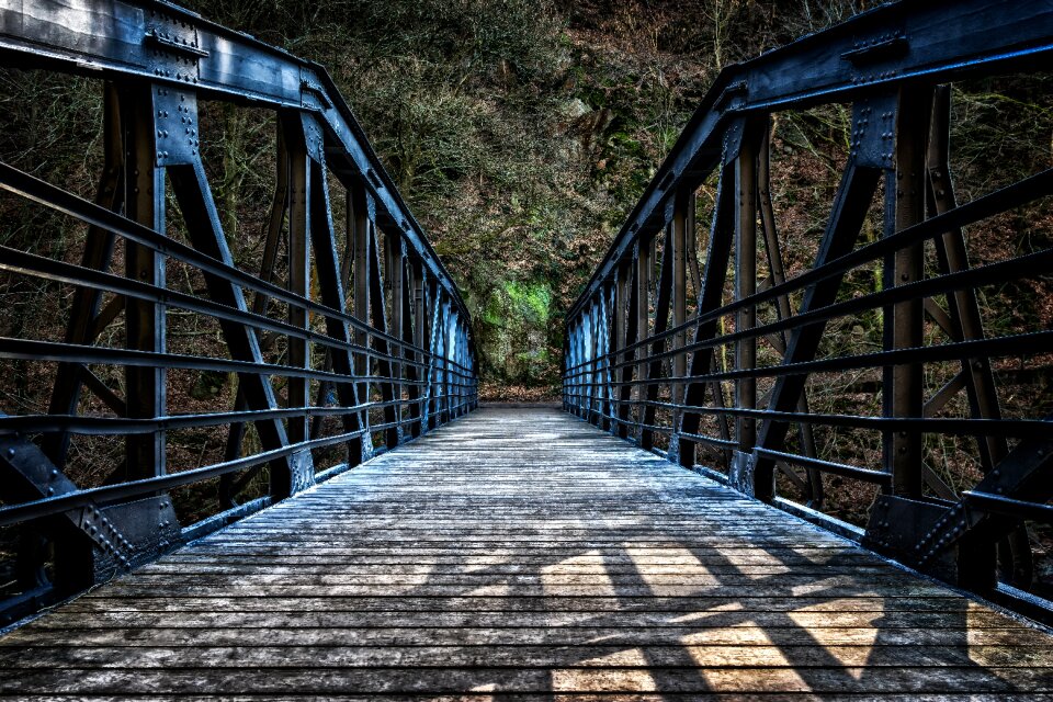 Pedestrian metal steel photo