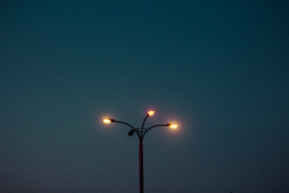 Dark evening blue email