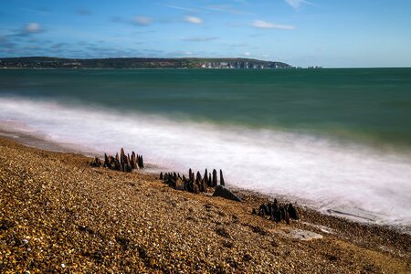 Coast panorama england photo
