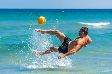 Summer sand ball photo