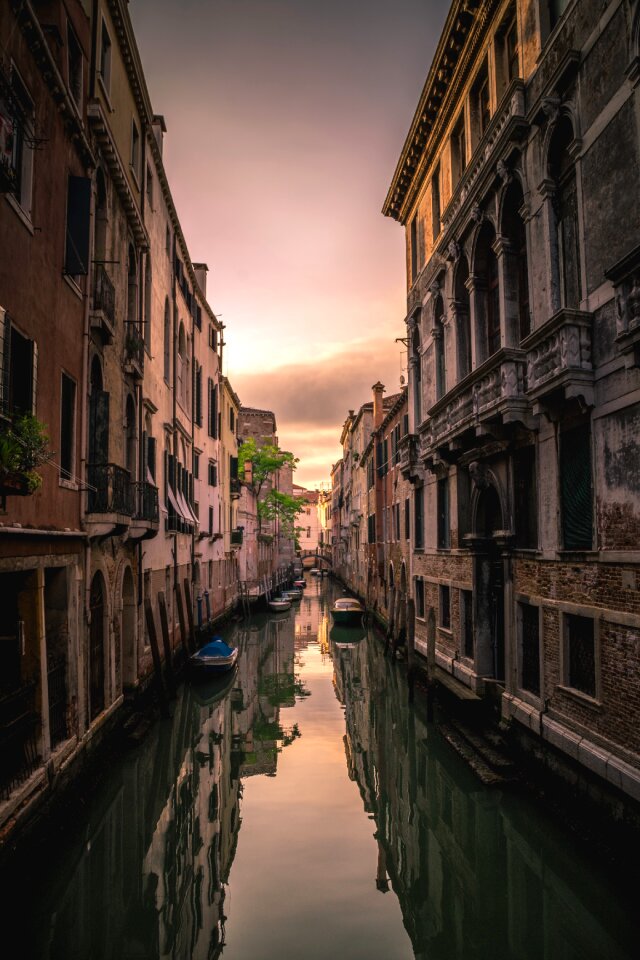 Canal water reflection