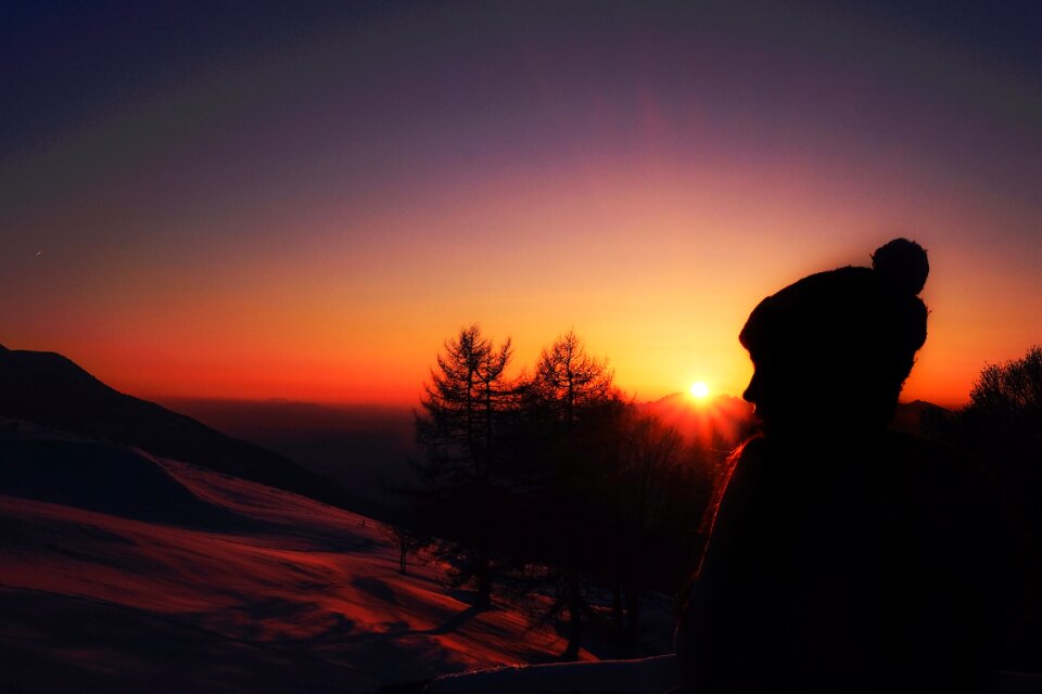 Sun sunset people