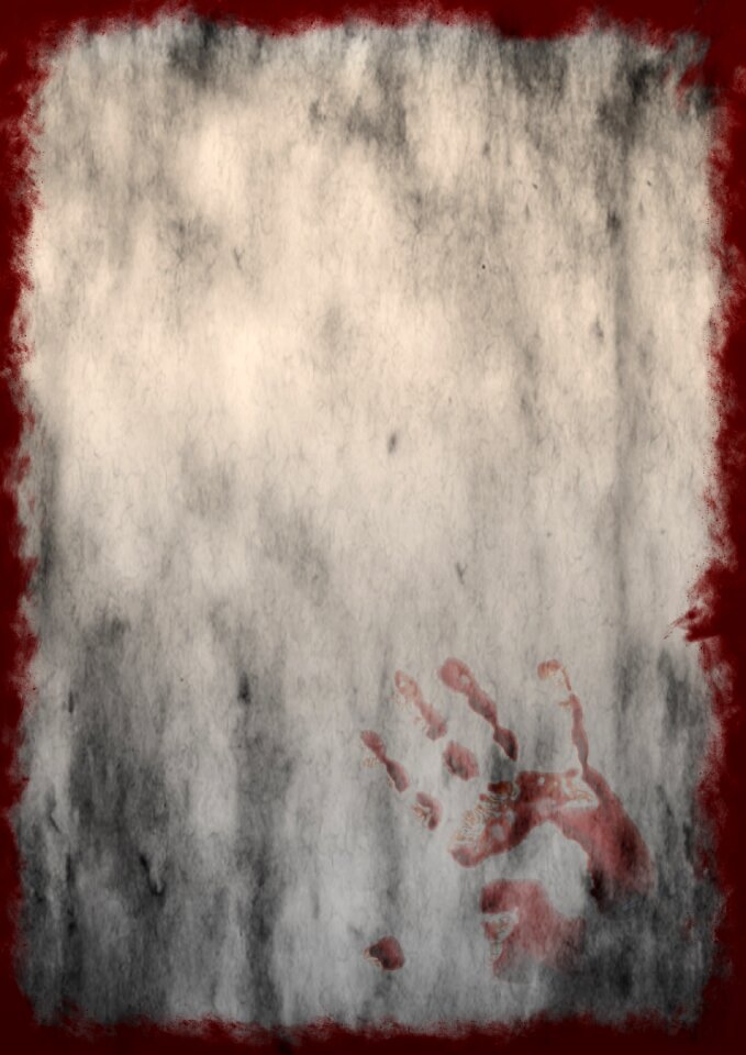 Halloween old paper blood