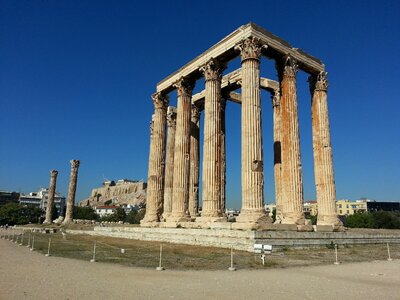 Athena columns ancient photo