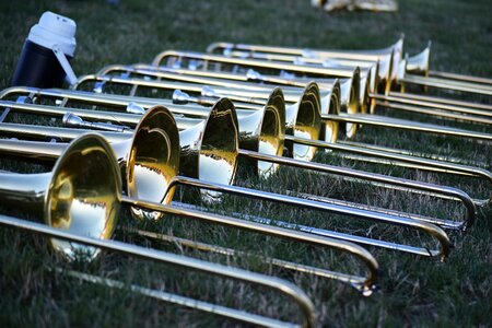 Brass band marching