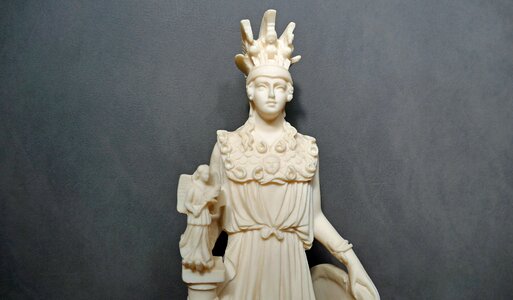 Goddess athena sculpture photo