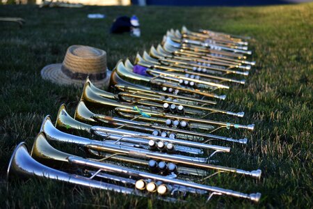 Brass band marching photo