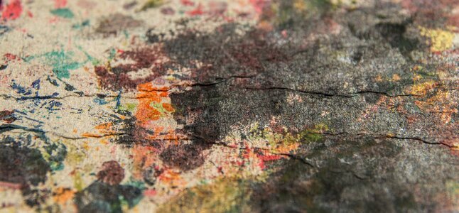 Washed out art embroidery