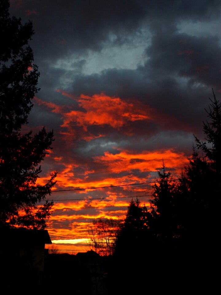 Nature clouds horizon